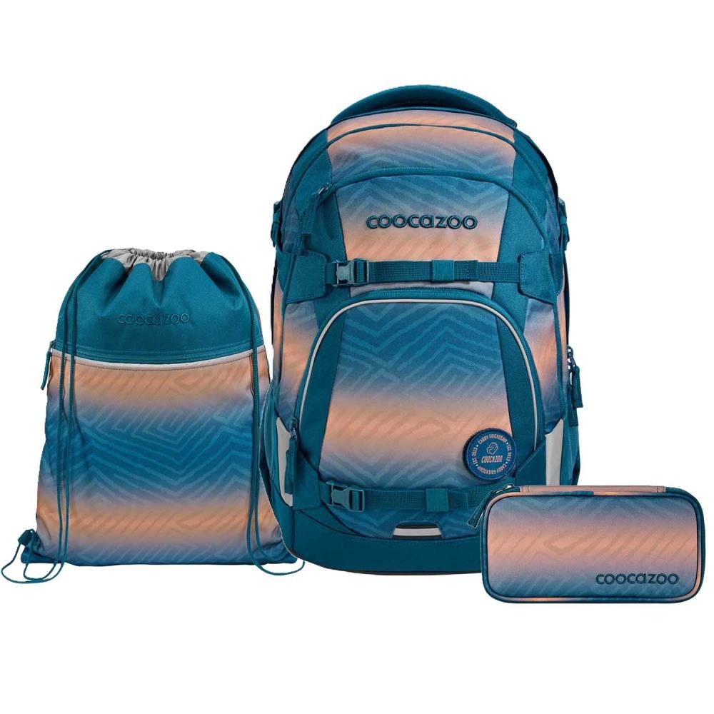 coocazoo Schulrucksack Mate (3tlg., inkl. Schlamperbox und Sportbeutel)