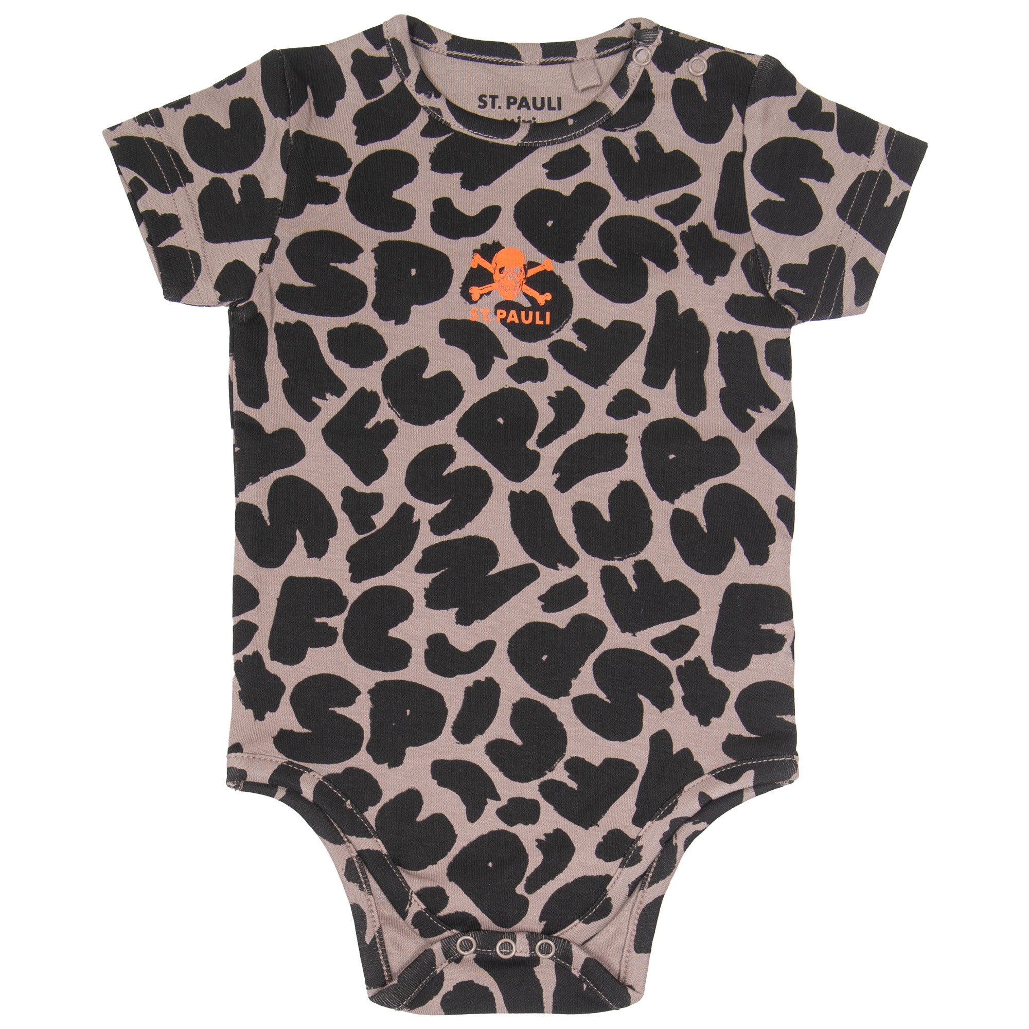 FC St. Pauli Kurzarmbody FC St. Pauli - Baby Body "FCSP Leo" - braun