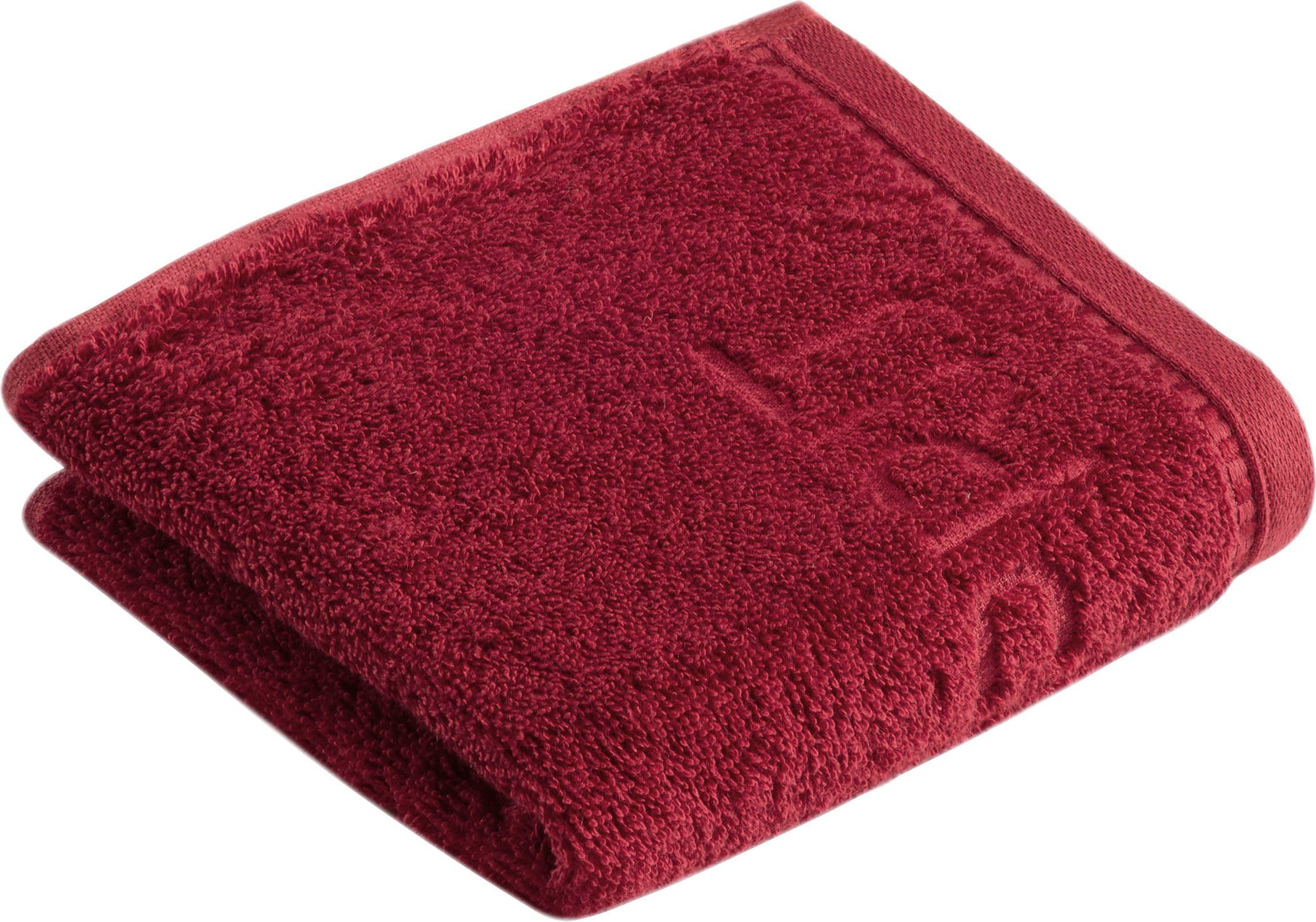 Frottier (3-St), Modern rubin Esprit Gästehandtücher Solid, produziert vegan