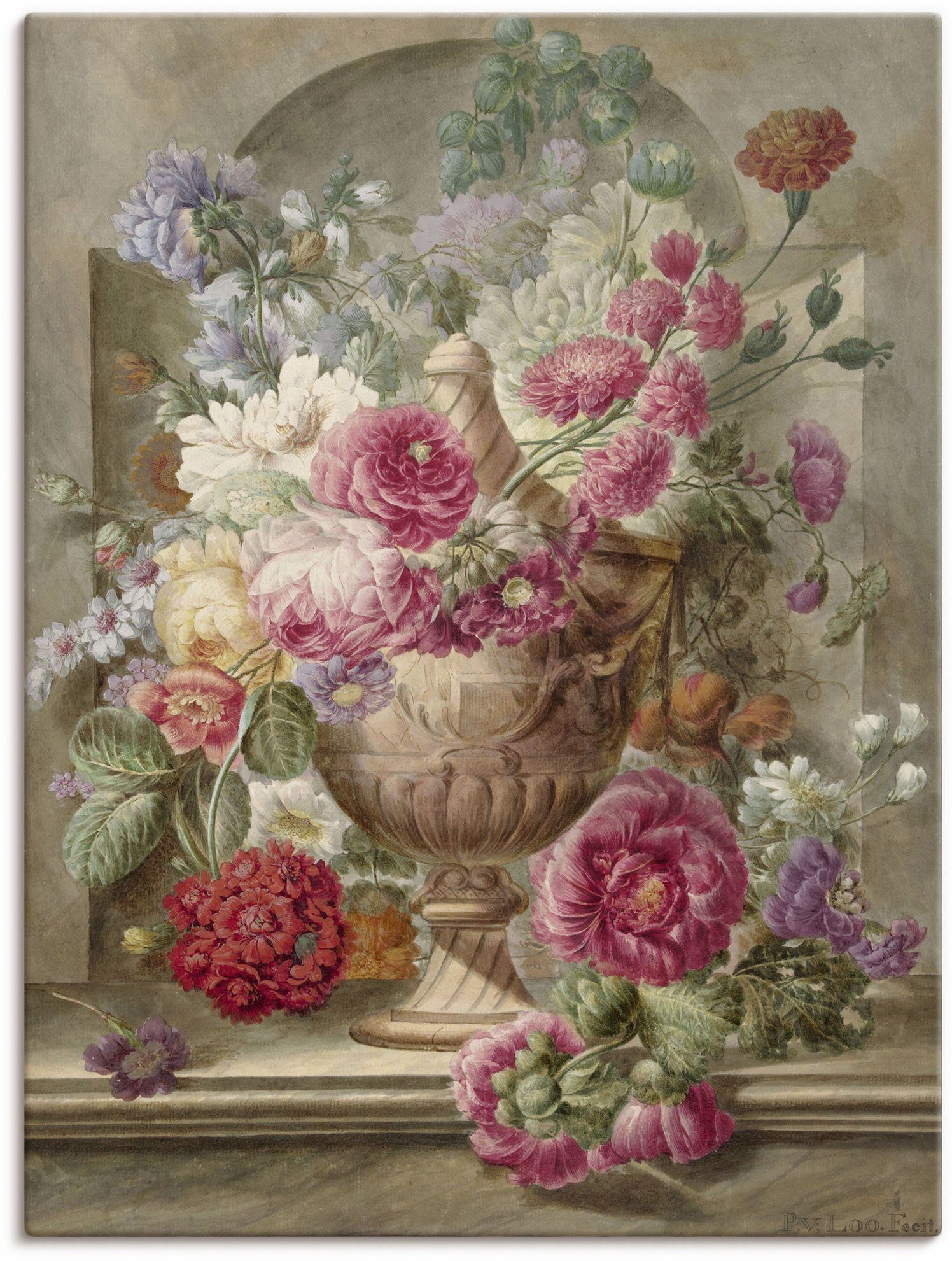 Artland Wandbild Vase mit Blumen., Arrangements (1 St), als Leinwandbild, Плакат, Wandaufkleber in verschied. Größen