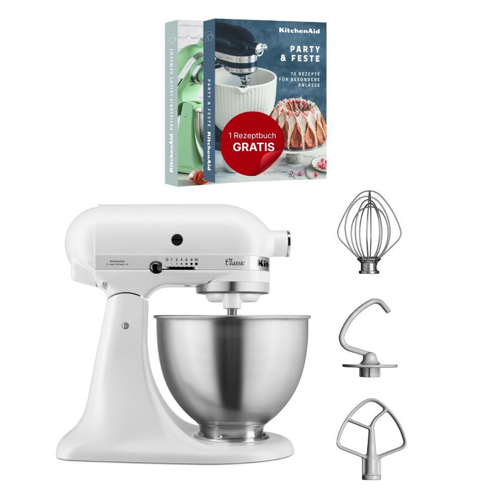 KitchenAid Küchenmaschine KitchenAid 4,3 L 5K45SS Classic Küchenmaschine
