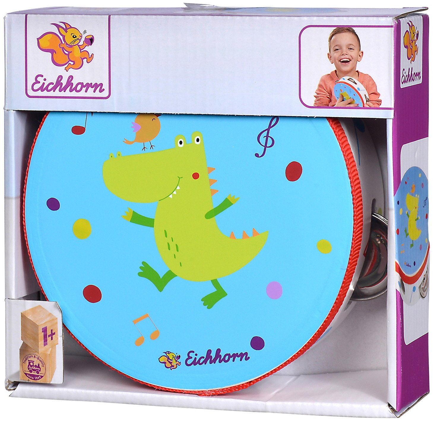 Eichhorn Spielzeug-Musikinstrument Spielzeug Spielwelt Musik Tamburin günstig online kaufen