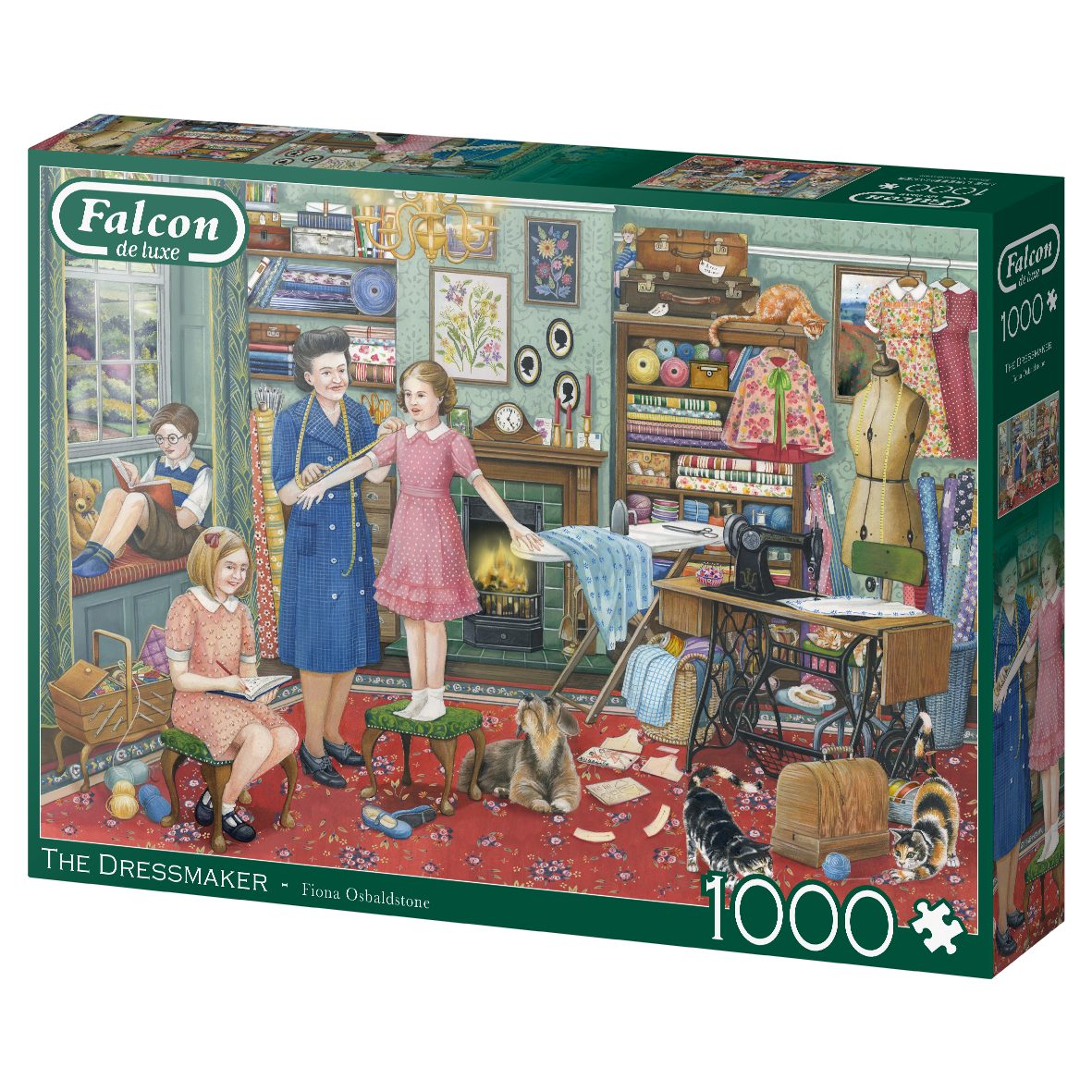 Jumbo Spiele Puzzle Fiona Osbaldstone Die Schneiderin 1000 Teile Puzzle, 1000 Puzzleteile, Made in Europe