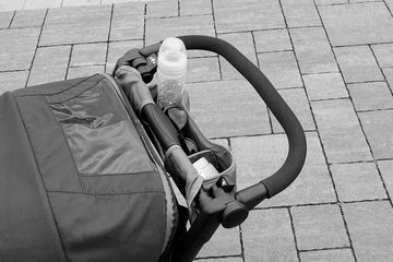 Chicco Kombi-Kinderwagen Trio-System Activ3 Top, Dark Beige, mit Regenschutz und Babyschale