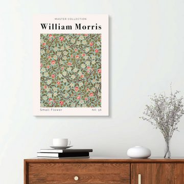 Posterlounge Forex-Bild William Morris, Small Flower No. 56, Wohnzimmer Vintage Grafikdesign