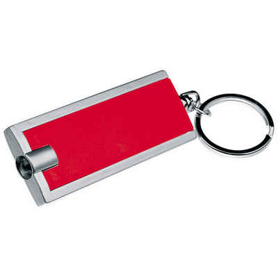 Livepac Office Schlüsselanhänger Schlüsselanhänger mit LED Taschenlampe / Farbe: rot
