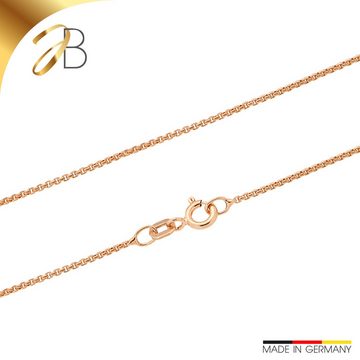 Joyes Boutique Goldkette JB Damen Goldkette Veneziakette rund 1,2 mm Rotgold 585 - 14 Kt 45 cm (Gold, JB)