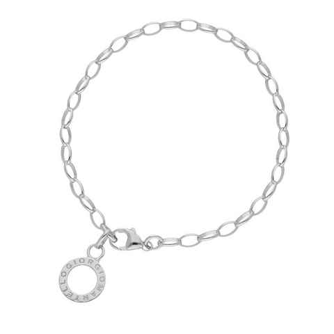 GIORGIO MARTELLO MILANO Charm-Armband mit Schriftzug zum Einhängen von Charms, Silber 925