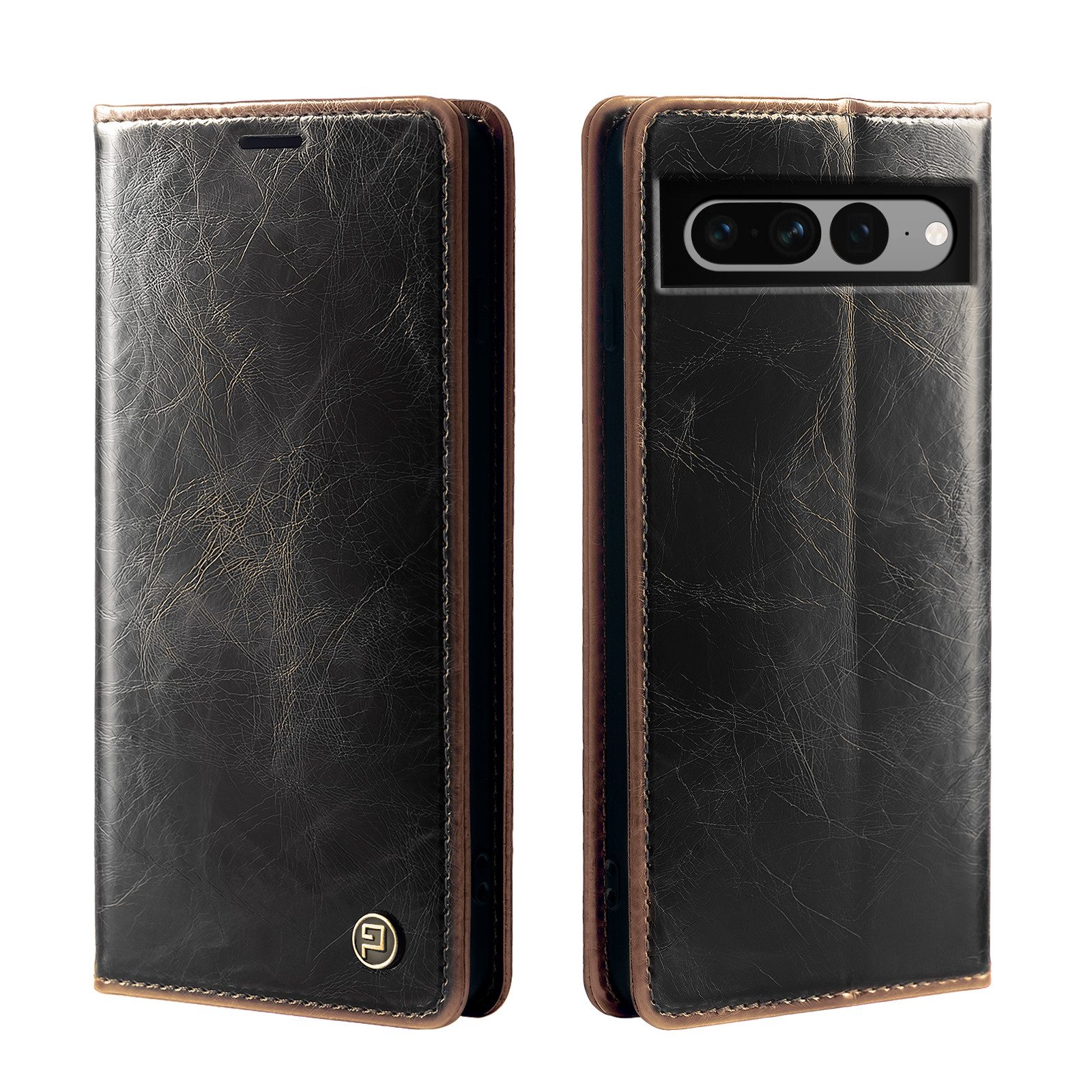 Tec-Expert Handyhülle Tasche Hülle für Google Pixel 7 Pro 6.7 Zoll, 6.7, Cover Klapphülle Case mit Kartenfach RFID Schutz aufstellbar