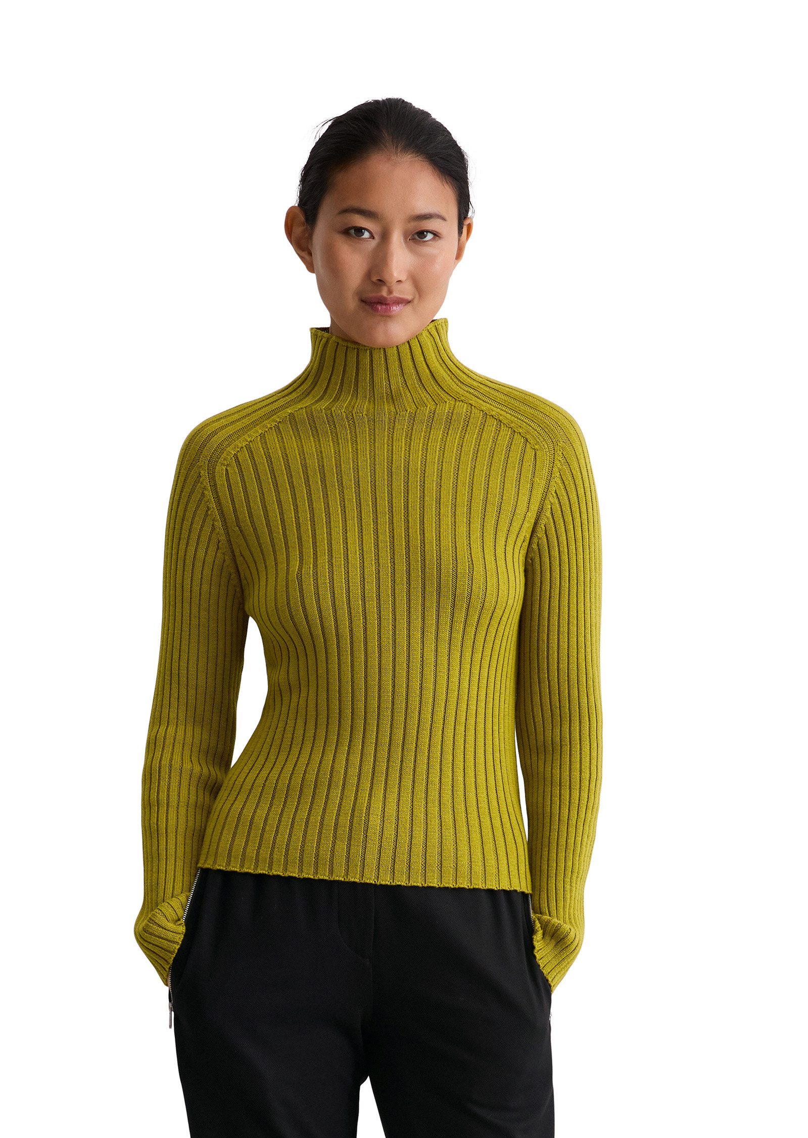 Marc O'Polo Stehkragenpullover aus Heavy Weight Cotton günstig online kaufen