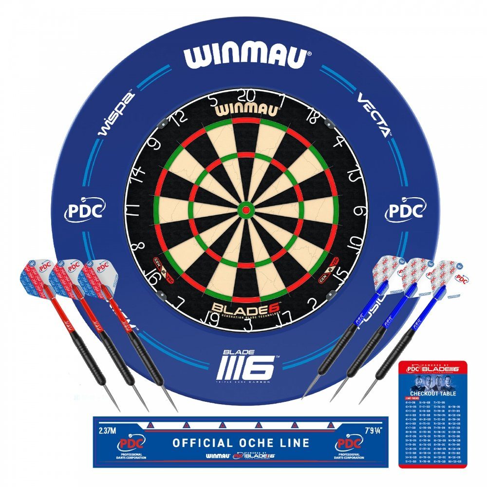 Winmau Dartscheibe Dartboard Surround Set PDC 5310