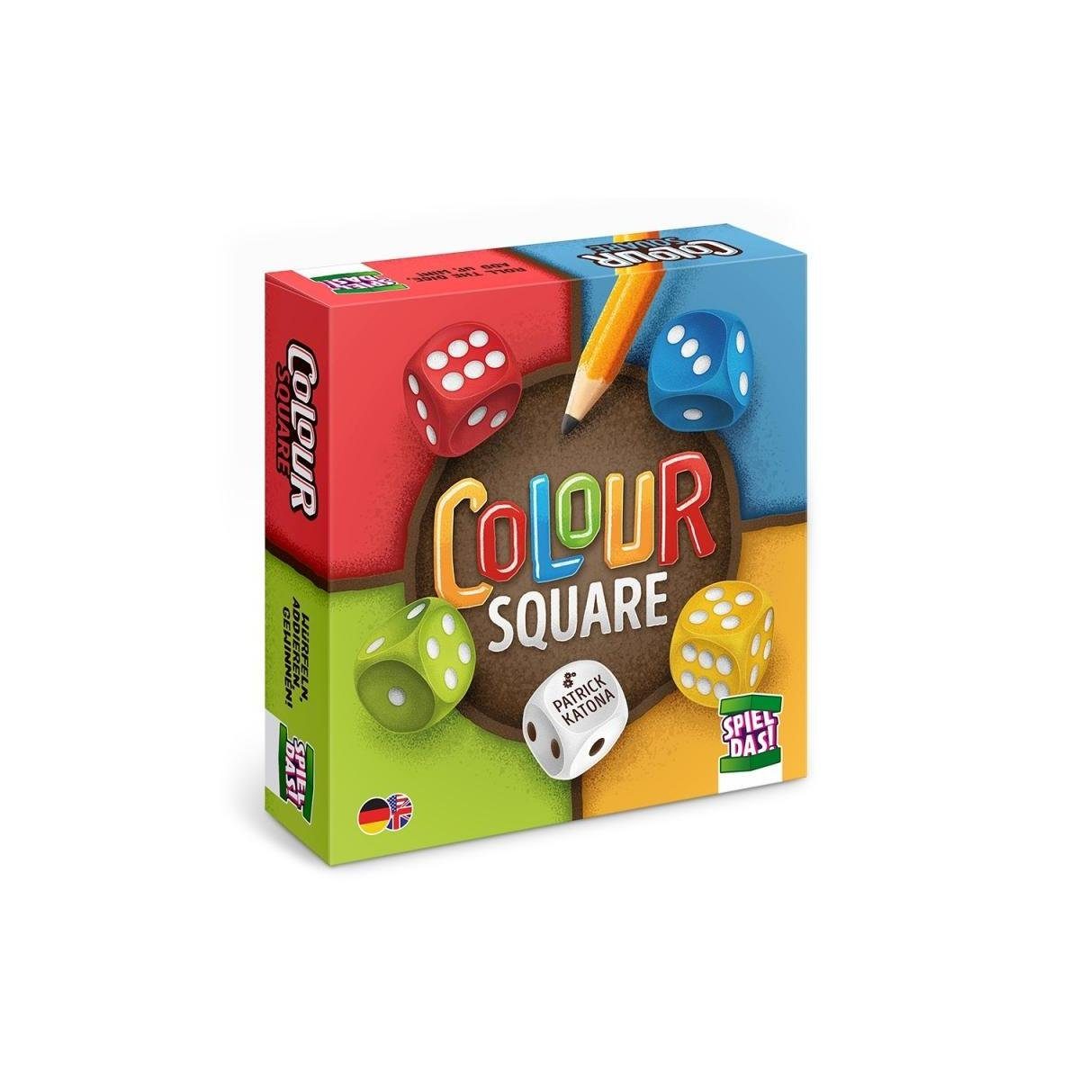Asmodee Spiel, Familienspiel SKED0020 - Colour Square, Würfelspiel, für 1-6 Spieler,...