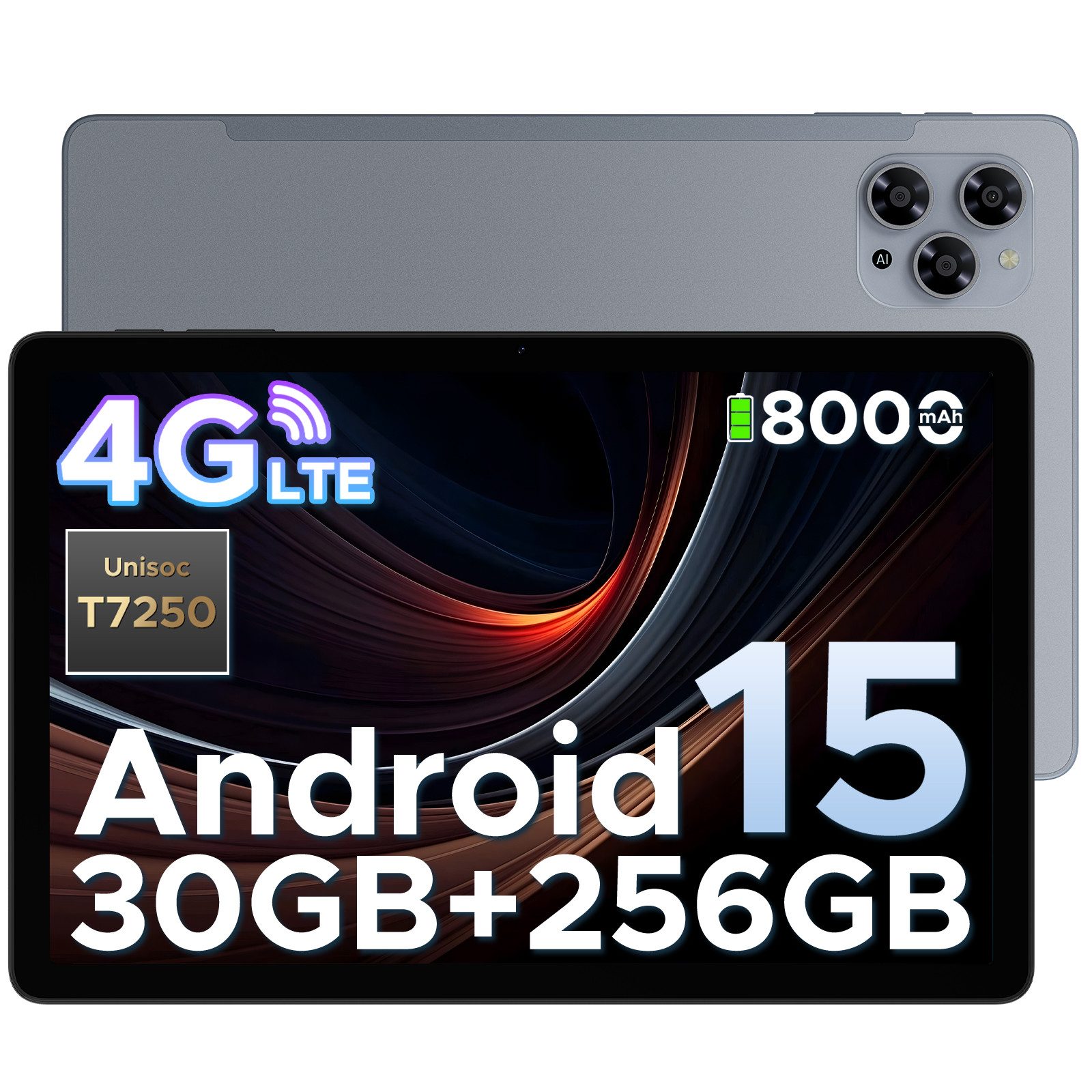 DOOGEE Tab G6 Android 15 Tablet 11 Zoll 6GB RAM+ 256GB ROM Tablet (11", 256 GB, Android 15, 4G LTE, 90Hz IPS, 8000mAh, T7250 Octa-Core, 13MP Kamera, 4G LTE, 5G WiFi)