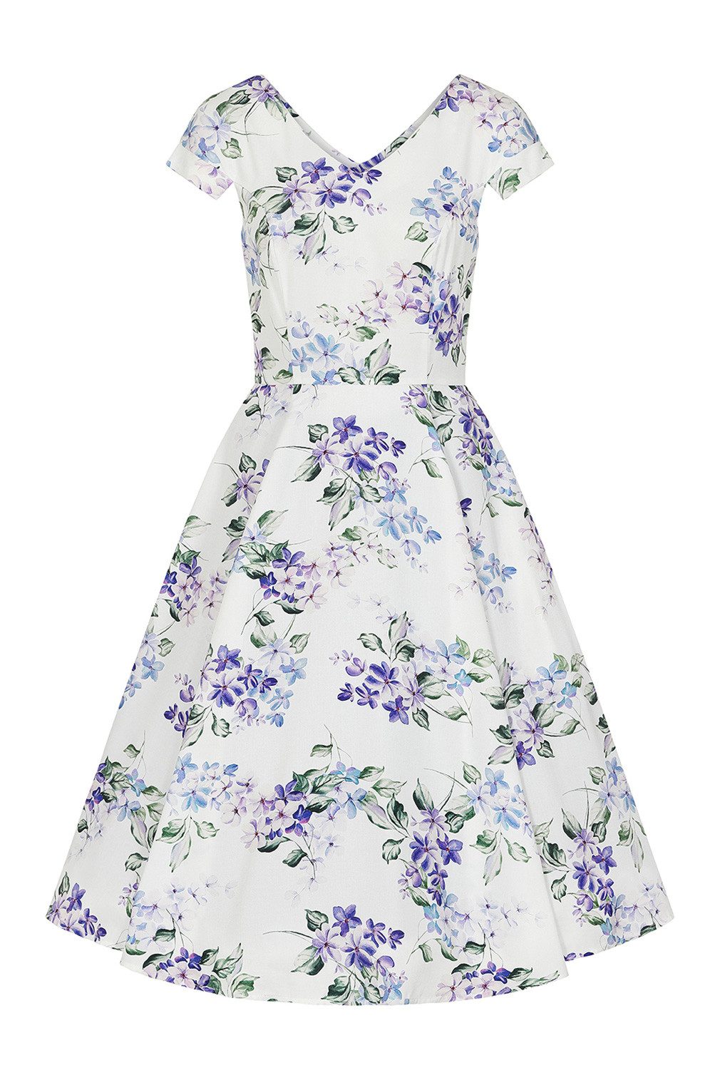 Hearts & Roses London A-Linien-Kleid Lucie Floral Swing Dress Rockabella Vintage Retro