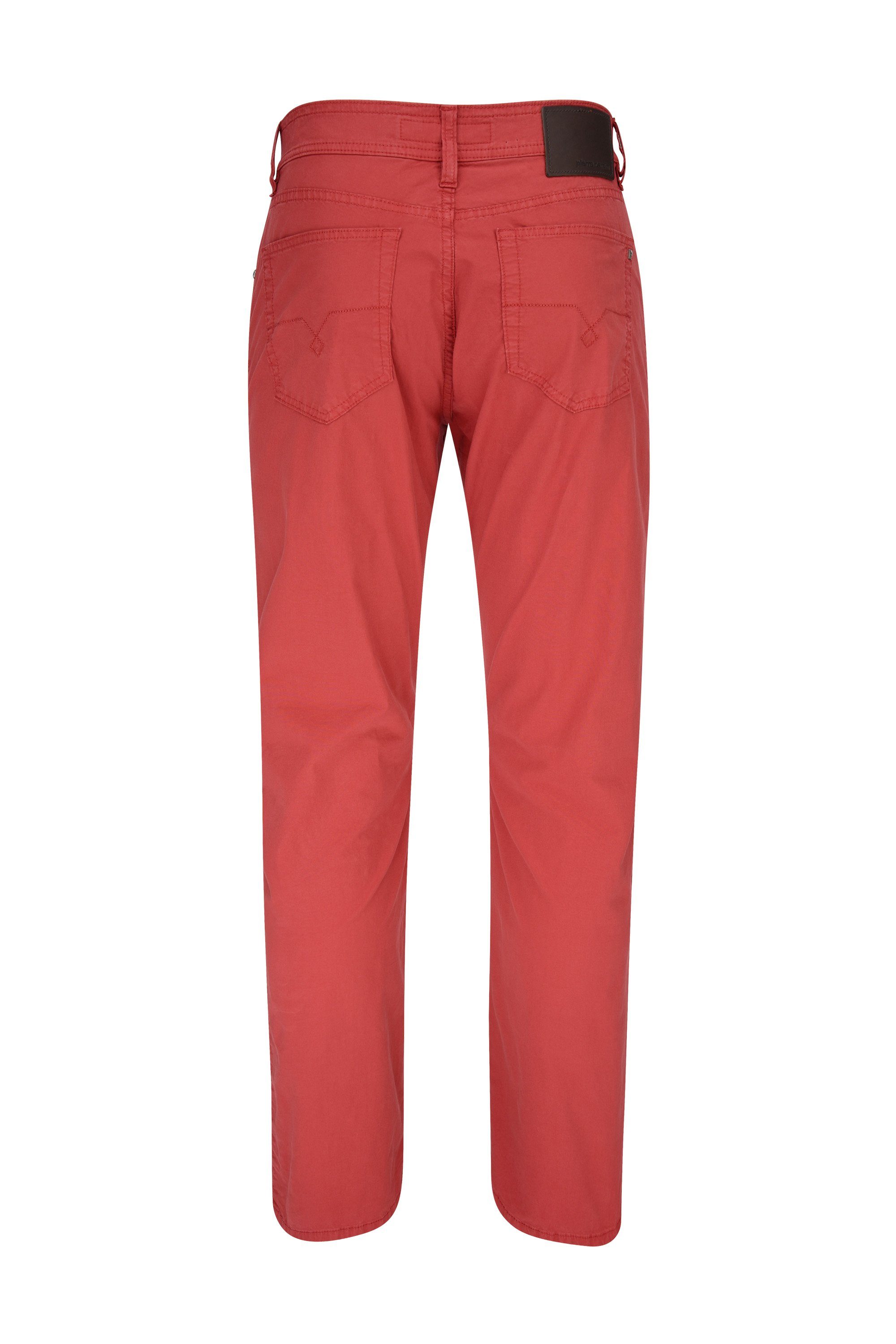 air summer PIERRE 5-Pocket-Jeans touch Pierre rusty CARDIN DEAUVILLE 3196 red Cardin 444.91