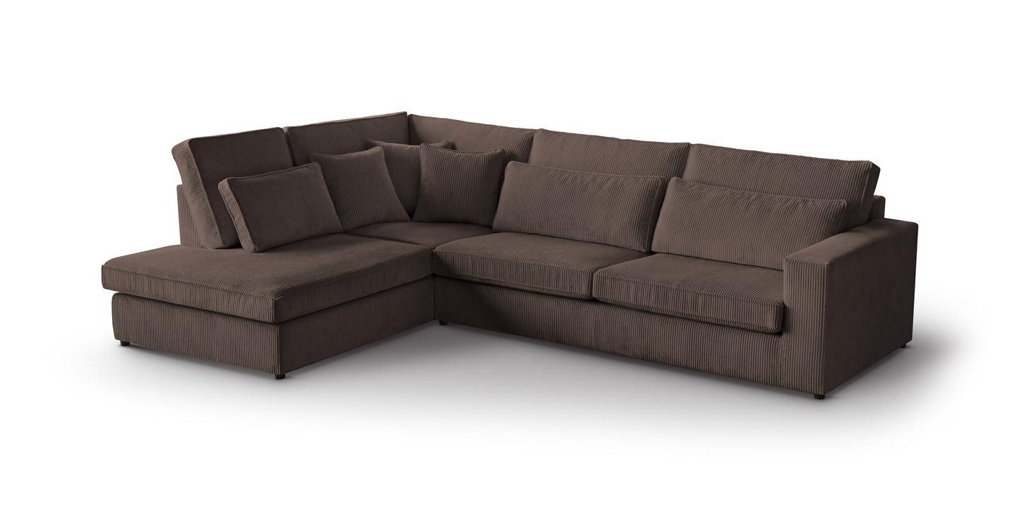 Beautysofa Ecksofa mit dekorativen Kissen PARMA, günstig online kaufen