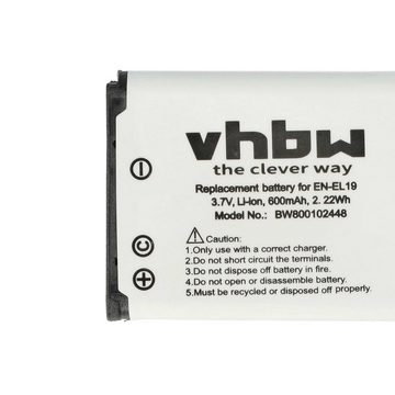 vhbw Ersatz für Sony NP-BJ1 für Kamera-Akku Li-Ion 600 mAh (3,7 V)