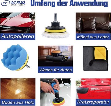 LA CUTE Polierschwamm Auto Polierschwamm Set für ultimative Lackpflege - 30-teiliges Kit, (30 tlg. Polierschwamm-Set, 30 St., Polierschwamm Set - 30-teilig für vielseitige Anwendungen), Vielseitige Anwendung, effizientes Polieren, einfache Installation