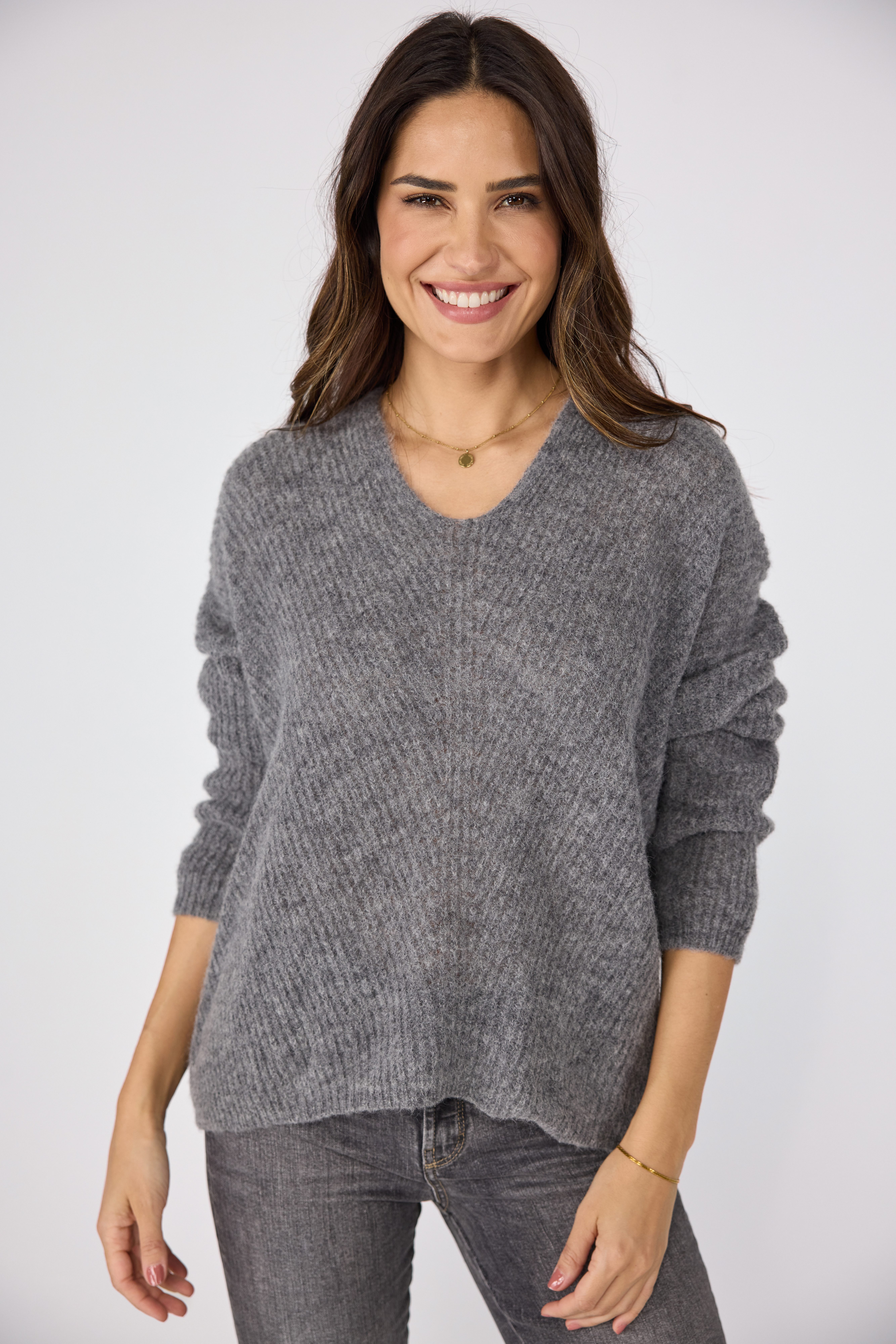 Lieblingsstück V-Ausschnitt-Pullover AlienaEP mit Alpaka- und günstig online kaufen