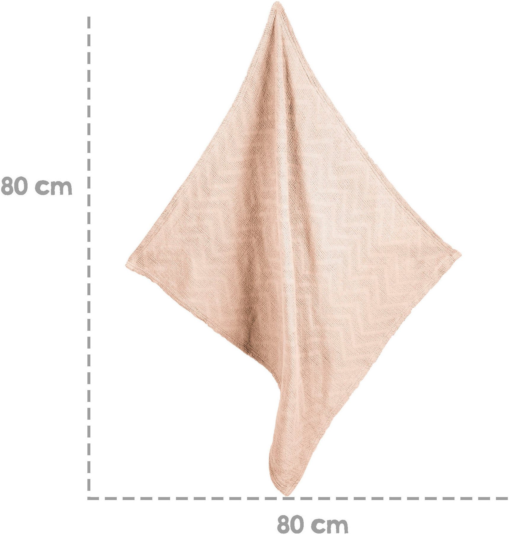 Babydecke Frosty Almond, Strickoptik, roba® – Bild 5 von 5