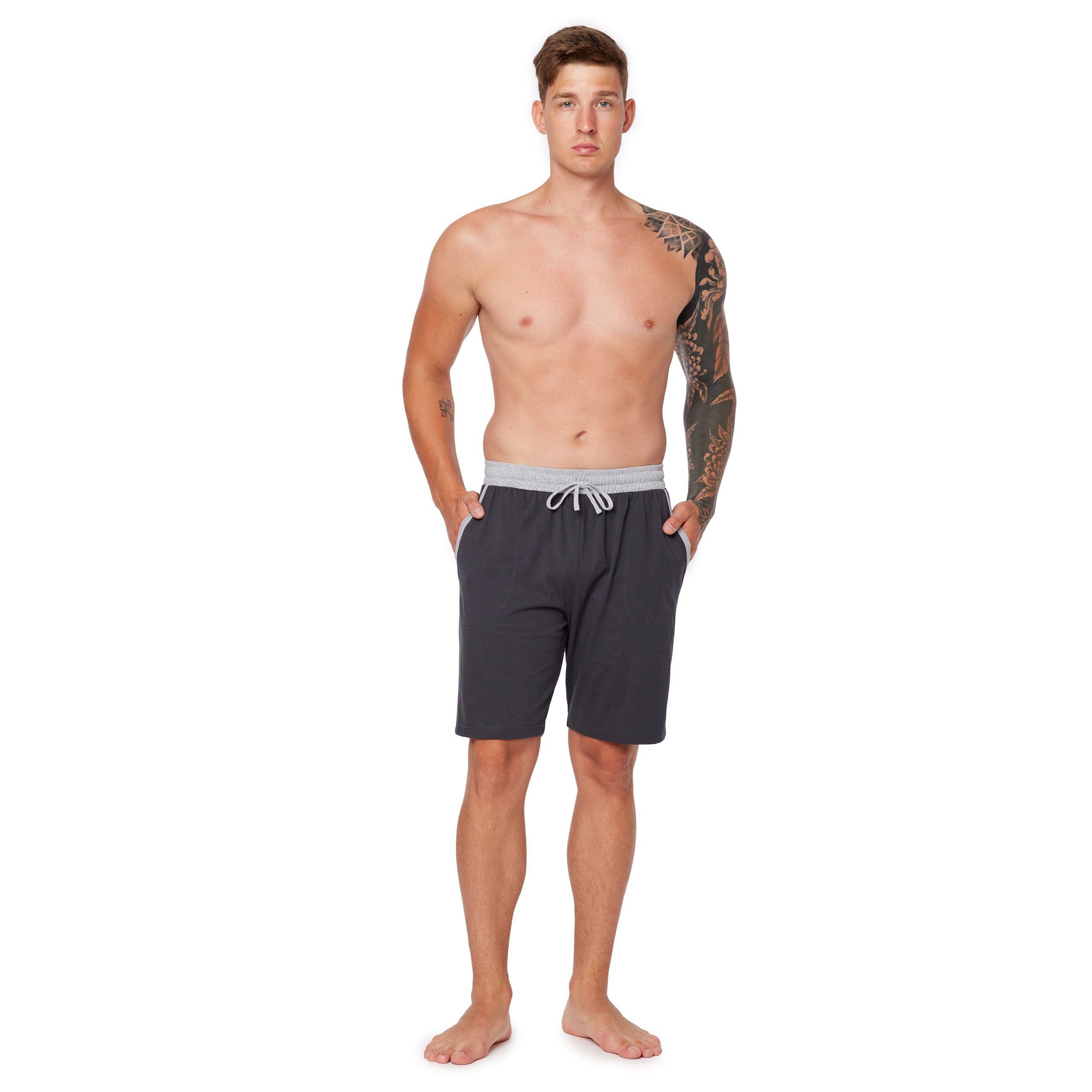 Ladeheid Pyjamashorts Herren Schlafanzughose Kurze Shorts Schlafhose mit Ta günstig online kaufen
