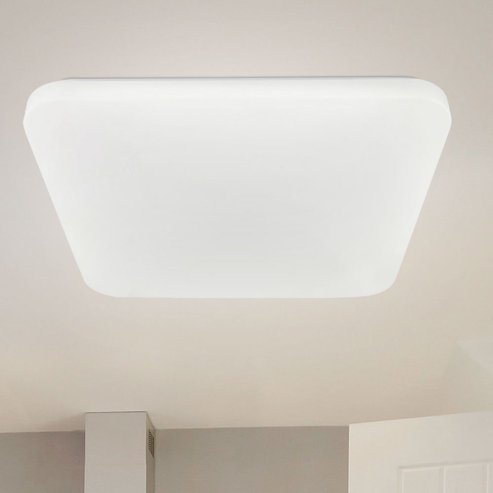 etc-shop LED Deckenleuchte, fest Warmweiß, Flur verbaut, Beleuchtung Wohn LED-Leuchtmittel Design Leuchte Strahler Lampe Decken LED Zimmer
