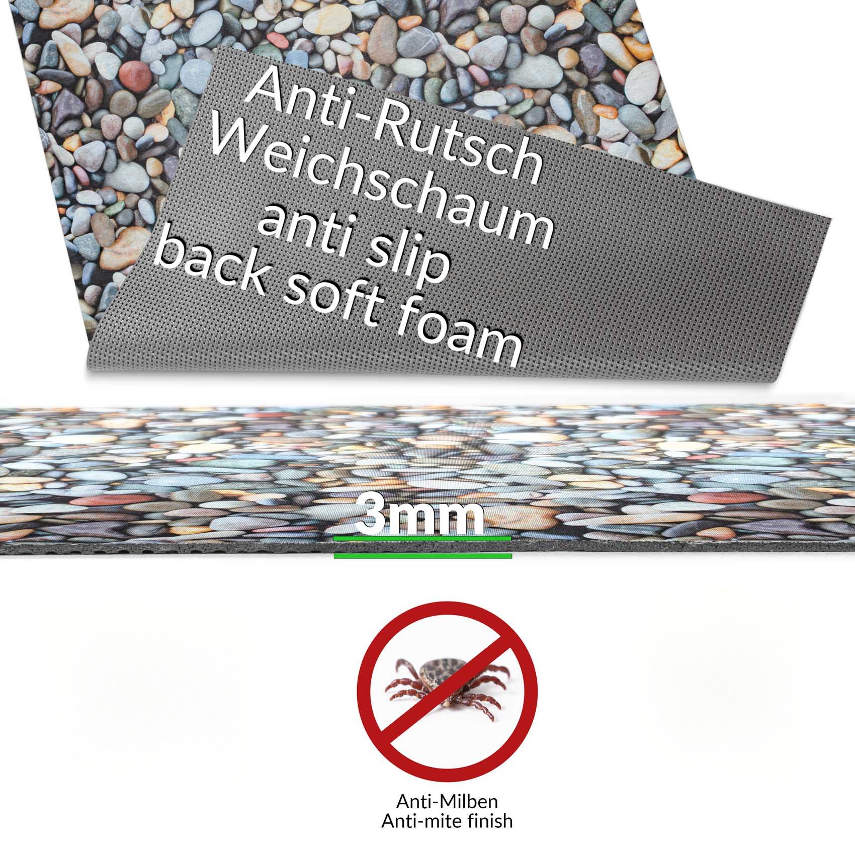 ANRO Küchenläufer Premium RANNA Läufer Küchenteppich Teppich Textil, Eckig, Höhe: 3 mm, Textil – Bild 3 von 5