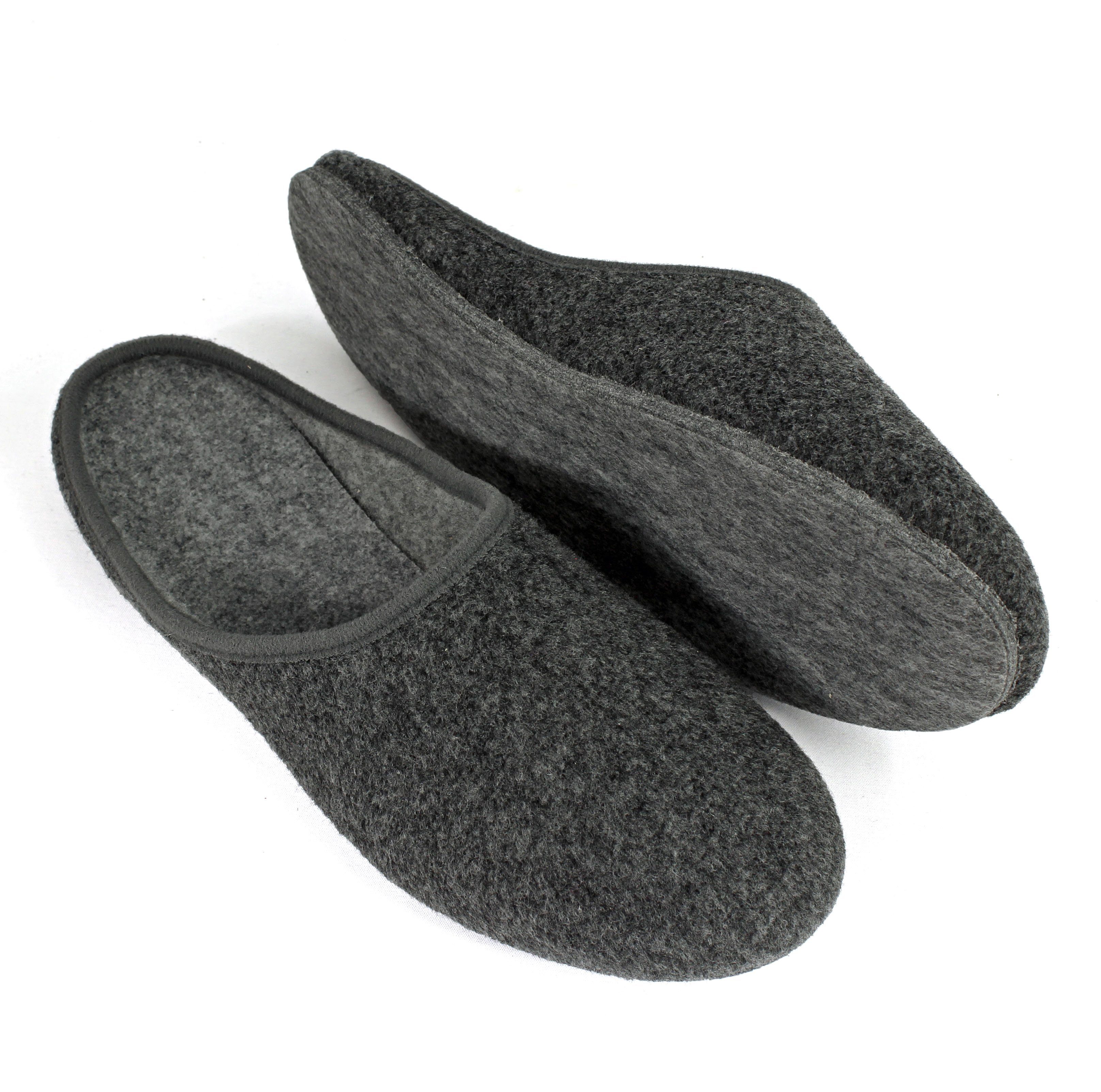 Pantoffelmann Filz Pantoffel Herren Damen Hauspantoffel Filzpantoffel Hausschuhe Pantoffel (1 Paar) Filzpantoffeln, Gästepantoffel besonders leicht
