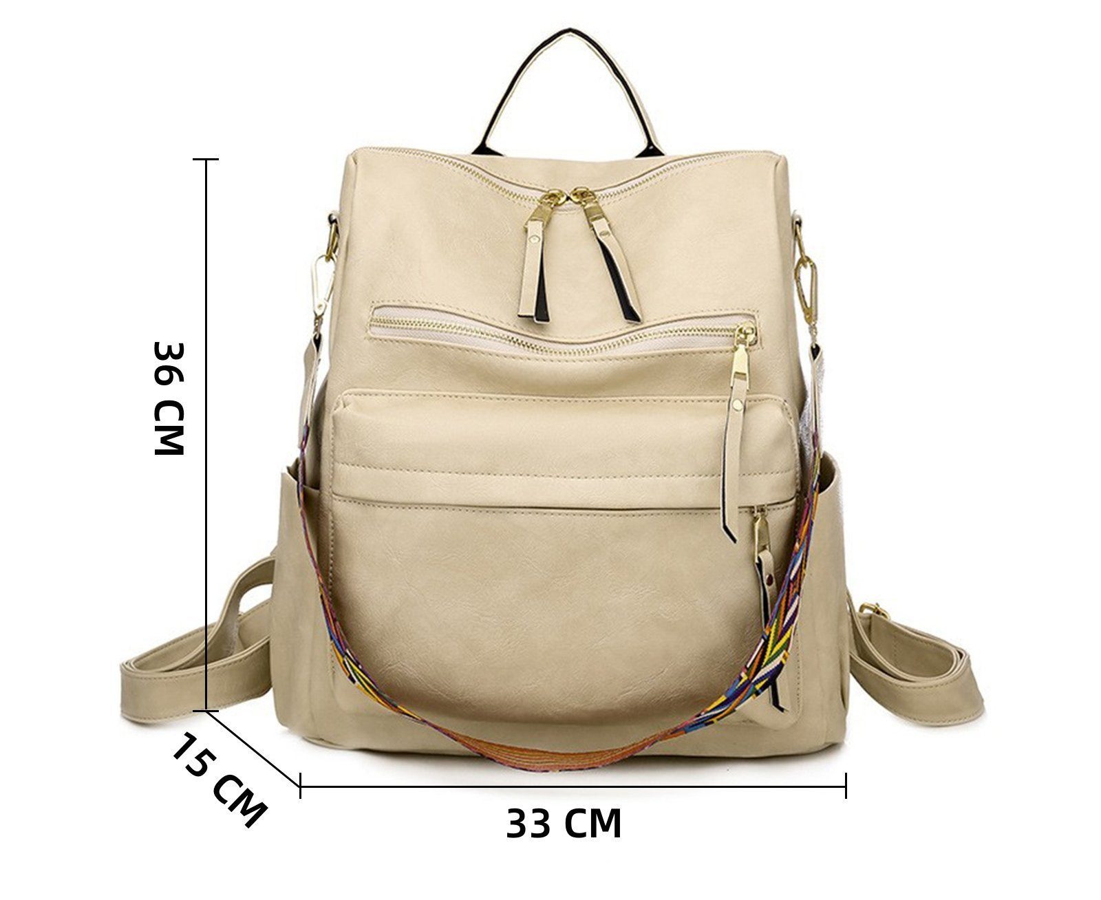 feinlux Rucksack Laptop-Rucksack (Packung, Schulrucksack, Reiserucksack), Geeignet für den täglichen Gebrauch wie Arbeit, Schule usw.