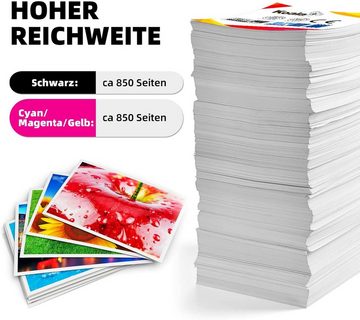 Koala 4er 912 XL Multipack Patronen für HP 912 912XL Tintenpatrone (Packung, HP 912XL für OfficeJet 8010 8012 8014 8015 8017)