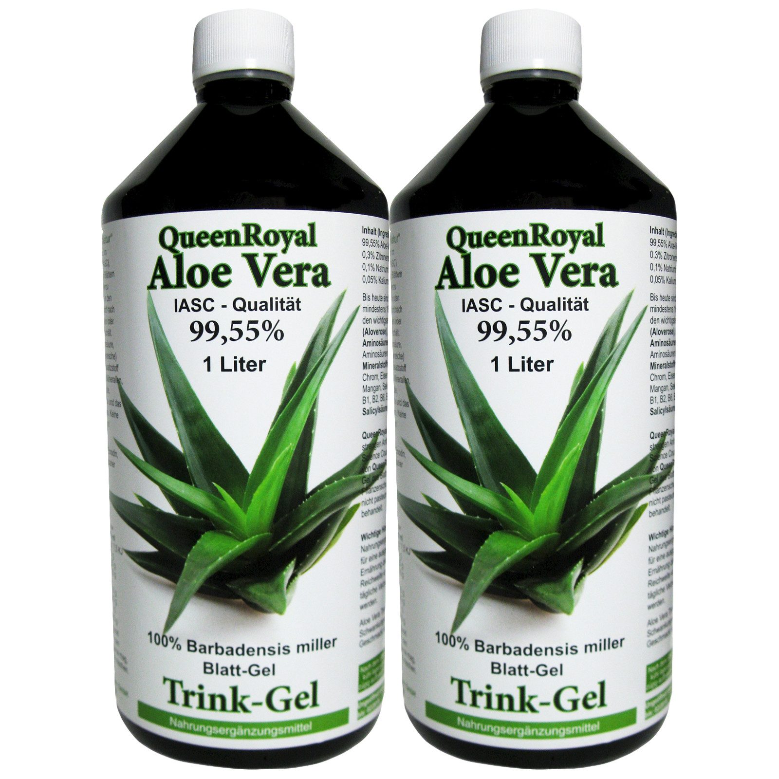 Aloe Vera 99.55 % W Natur pur Barbadensis Miller Getränk Blattgel Trink Gel