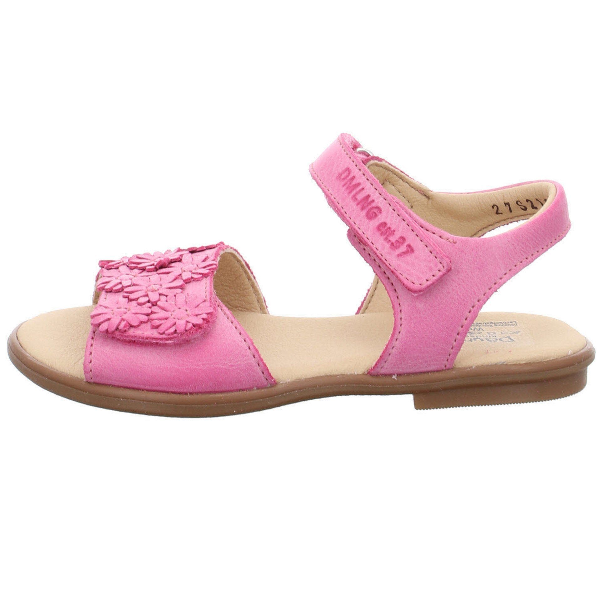 Däumling Mädchen Sandalen Schuhe Glattleder Raya Sandale Kinderschuhe Sandale (pink) ciclamino