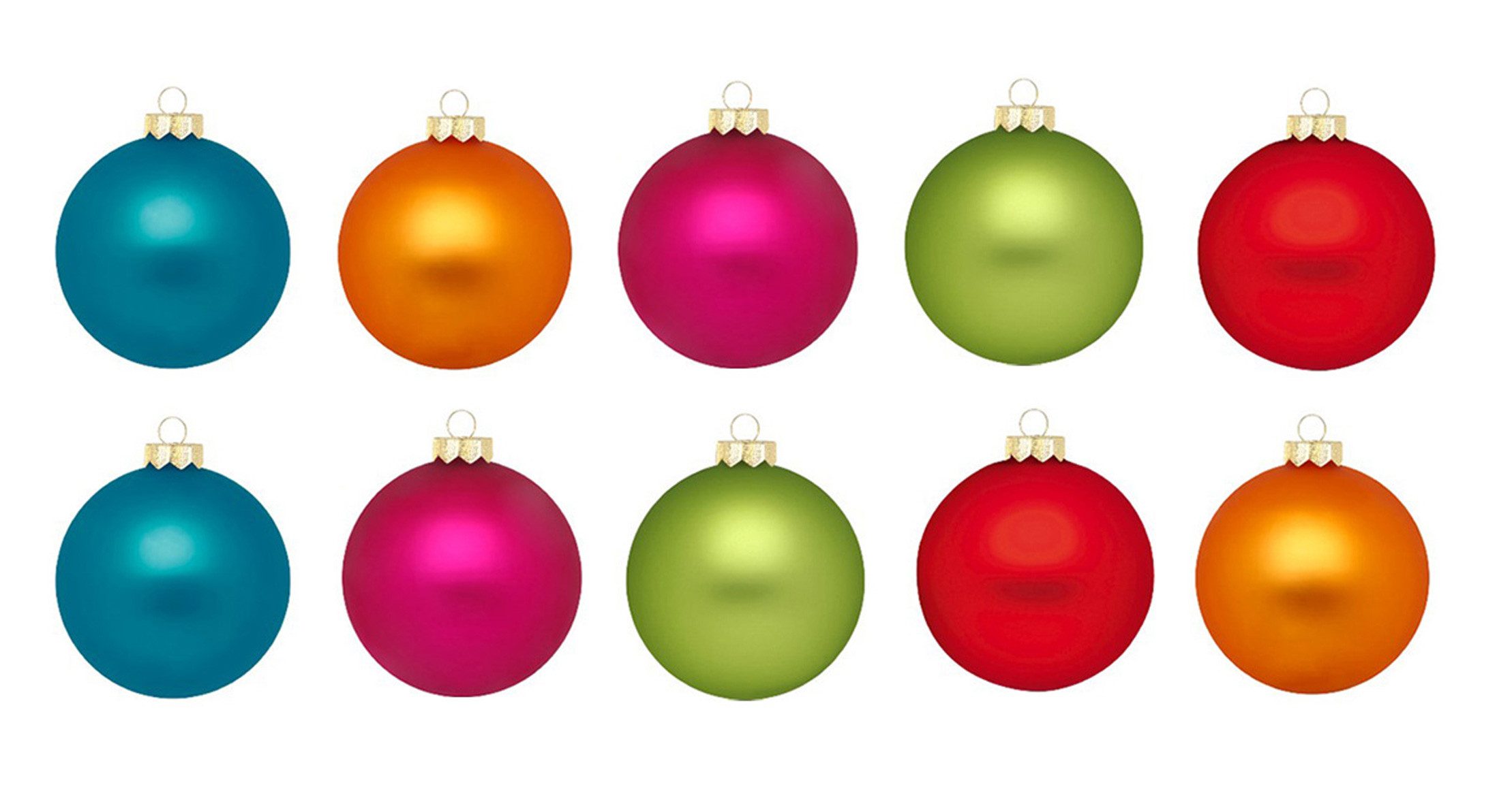 Holly & Jolly Weihnachtsbaumkugel, Weihnachtskugeln Glas 4-8cm mit Motiv 40er Set - Mille Fiori