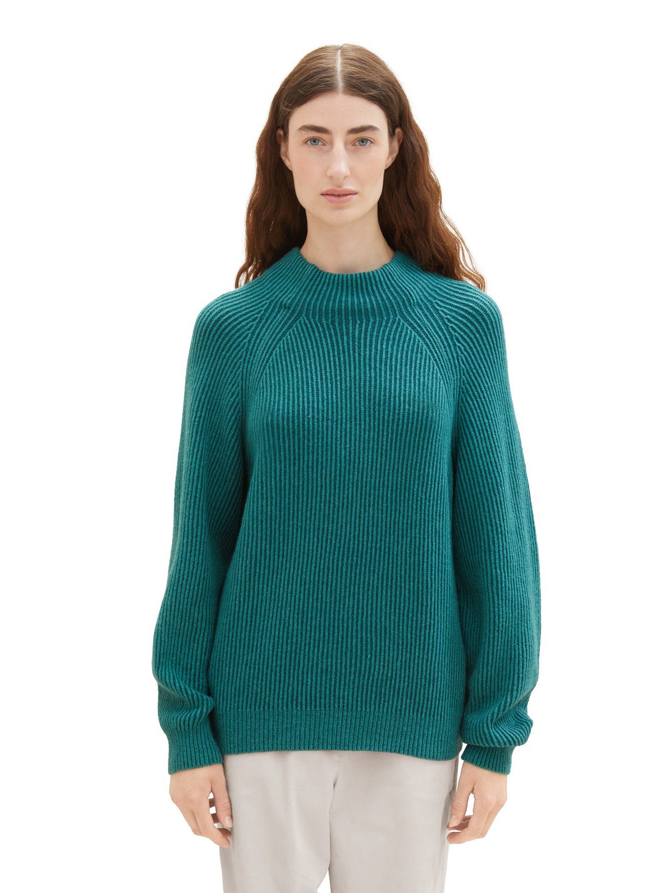 Strickpullover Strickpullover Basic Rundhals Stretch