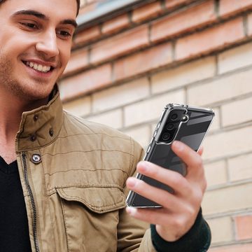 OLi Handyhülle Transparente Silikon Hülle Kompatibel mit Samsung Galaxy S22 + Plus 6,6 Zoll, Stoßfester Silikon Cover Case Clear
