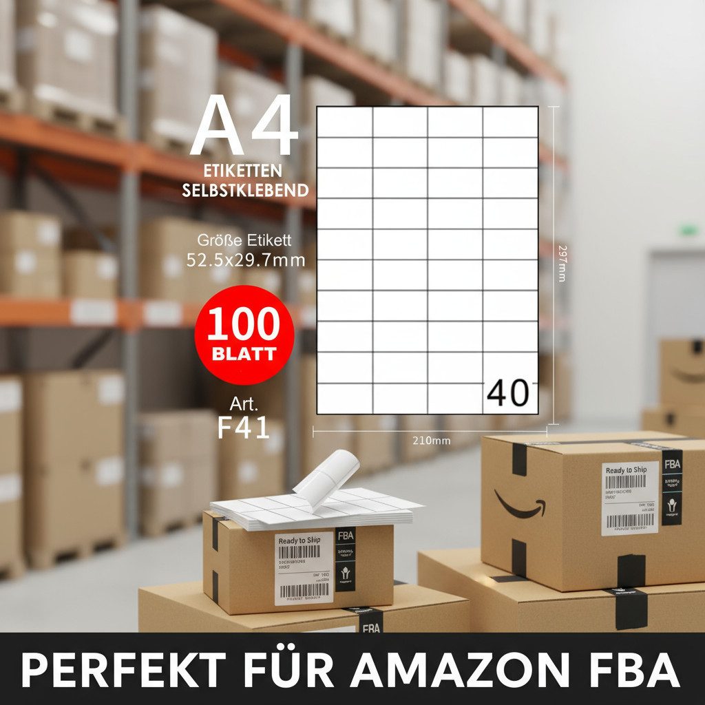 GOLDEN Ярлыки GOLDEN 100 Blatt, Ярлыки Selbstklebend Bedruckbar Aufkleber A4