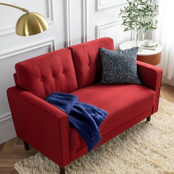 ZINUS Sofa MIKHAIL Klassisches Rotes Gepolstertes Sofa, Sofa in einer Box