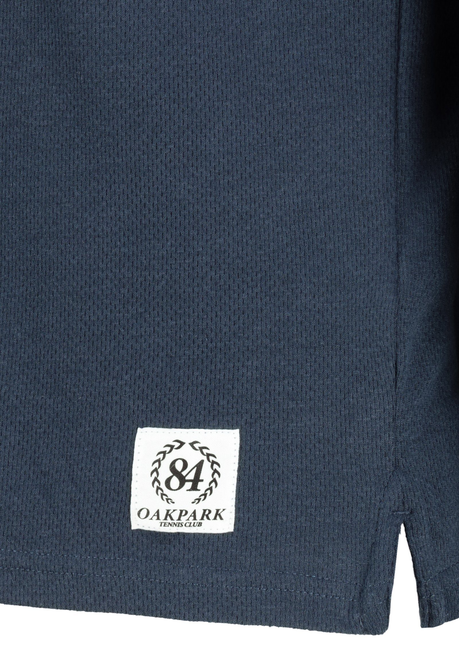 dark-blue Langarm Longsleeve SUBLEVEL Poloshirt