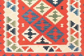Wollteppich Kelim Fars Teppich handgewebt mehrfarbig, morgenland, rechteckig, Höhe: 4 mm, Kurzflor