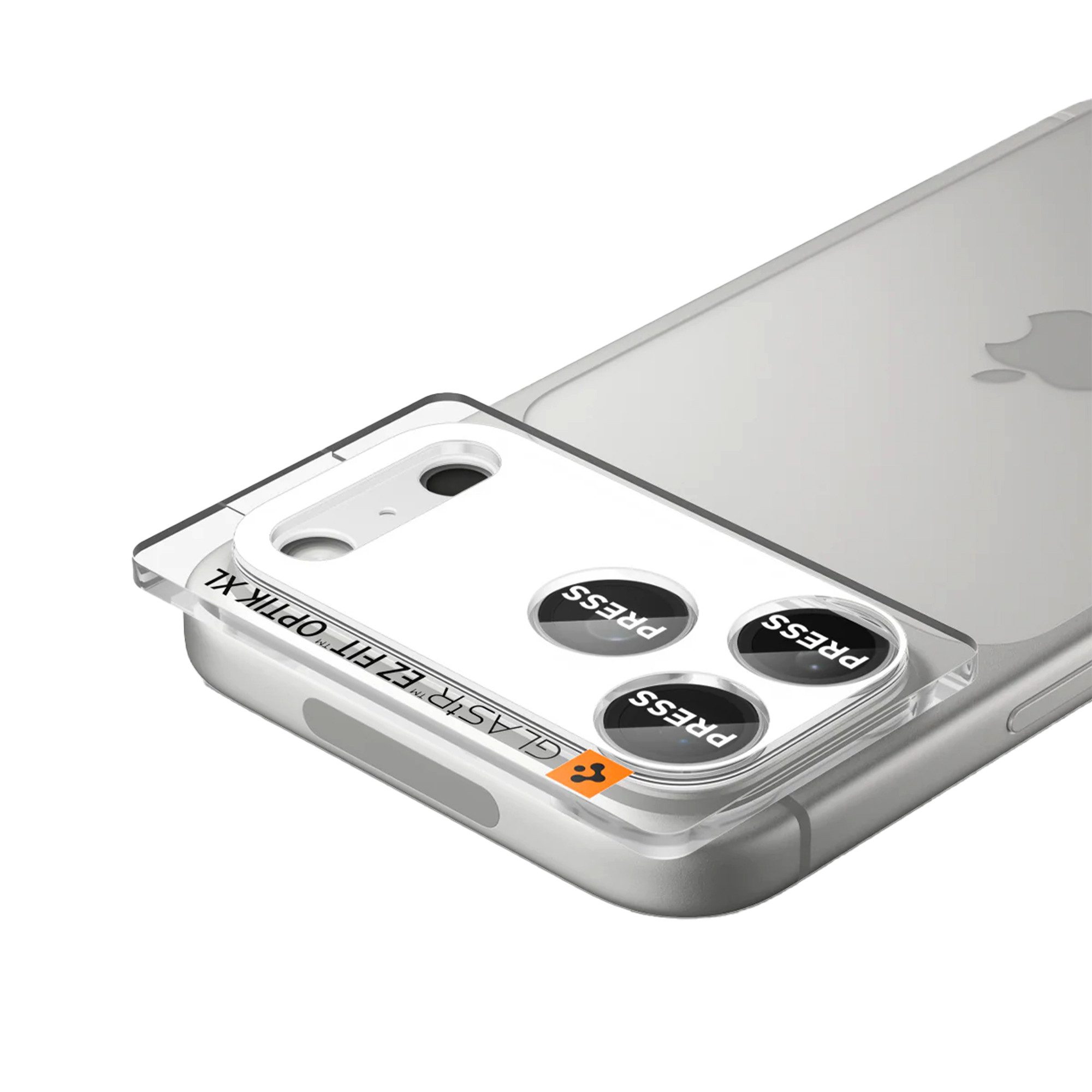 Spigen Displayschutzglas Spigen GLAStR EZ Fit Optik Kameraschutz Apple iPhone 17 Pro - Silver, 1 Stück – Bild 5 von 5