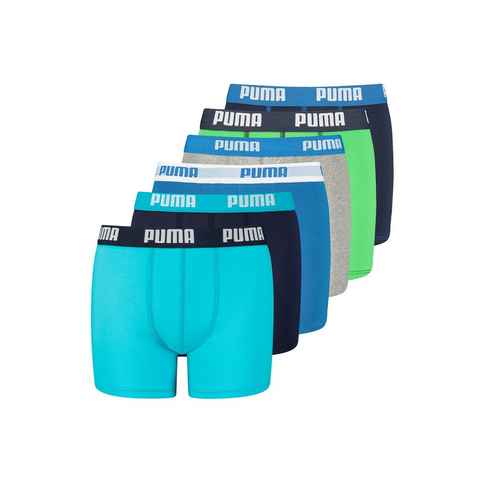 PUMA Boxershorts BOYS BASIC BOXER 6er Pack (Spar-Pack, 6-St., 6er-Pack)