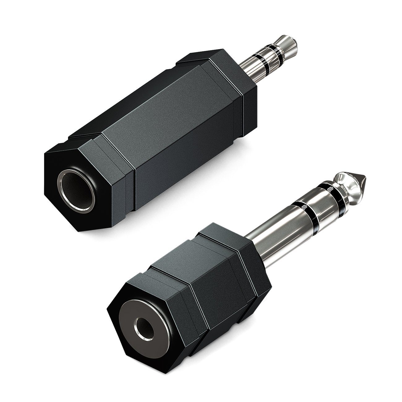 deleyCON »deleyCON 2x Audio Klinke Adapter 3,5mm Klinken Adapter + 6,3mm  Klinken Adapter« Notebook-Adapter