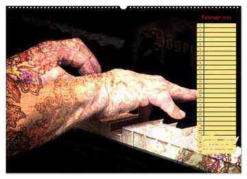 CALVENDO Wandkalender Klangbilder Instrumental-KUNST (Premium, hochwertiger DIN A2 Wandkalender 2023, Kunstdruck in Hochglanz)