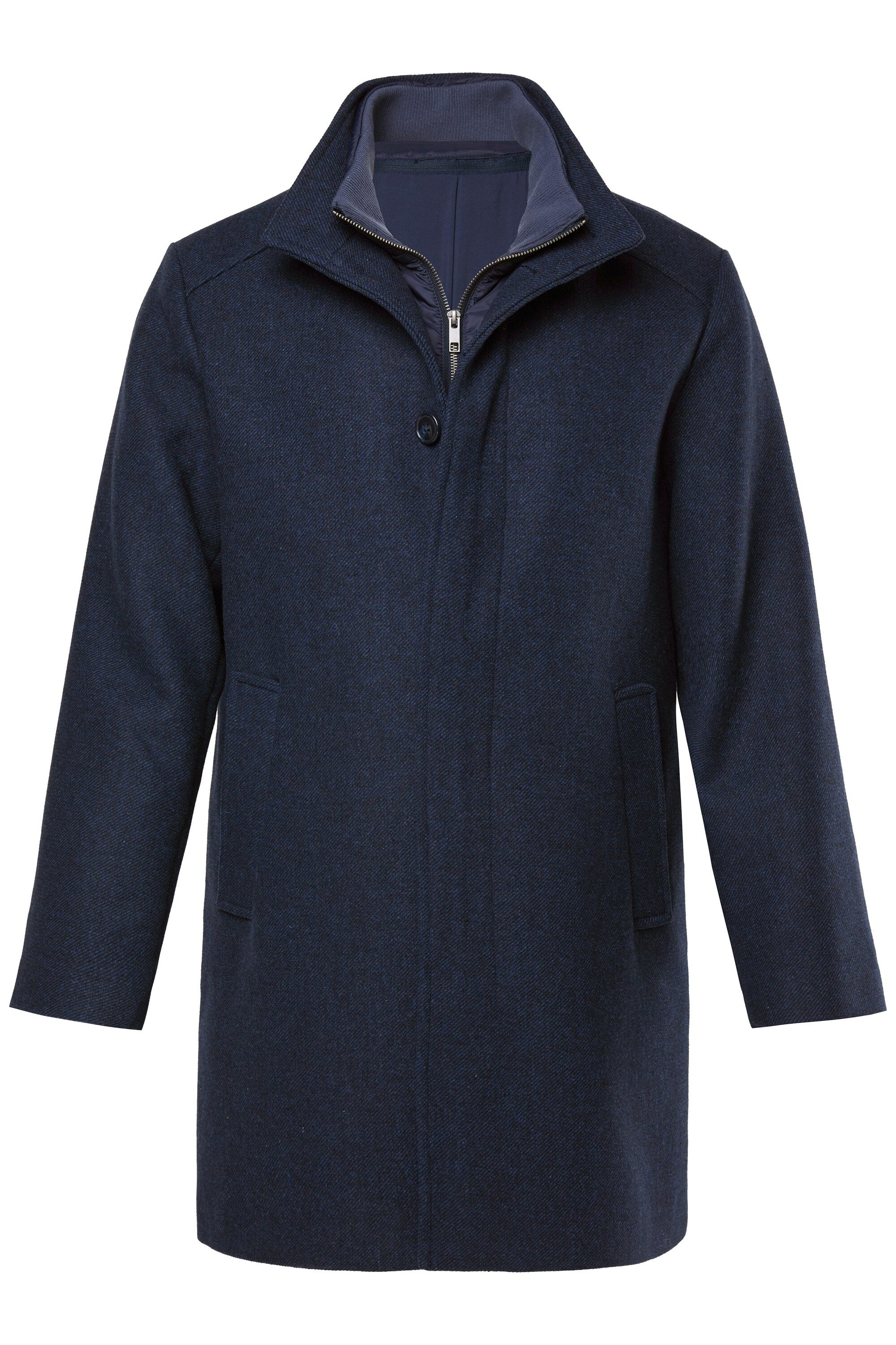 Boston Park Kurzmantel Boston Park Wollmix-Mantel Inlay Stehkragen günstig online kaufen