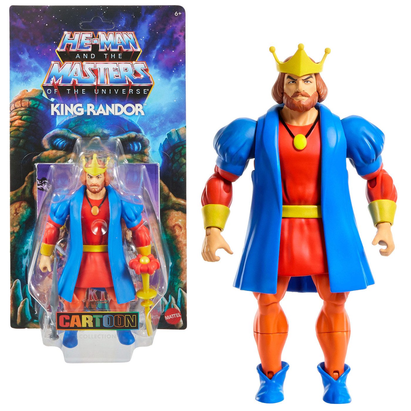 Mattel® Actionfigur Masters of the Universe Origins Filmation / Cartoon Collection Figur, (ca. 14 cm groß und mit weiterem Zubehör in einer Blisterverpackung)