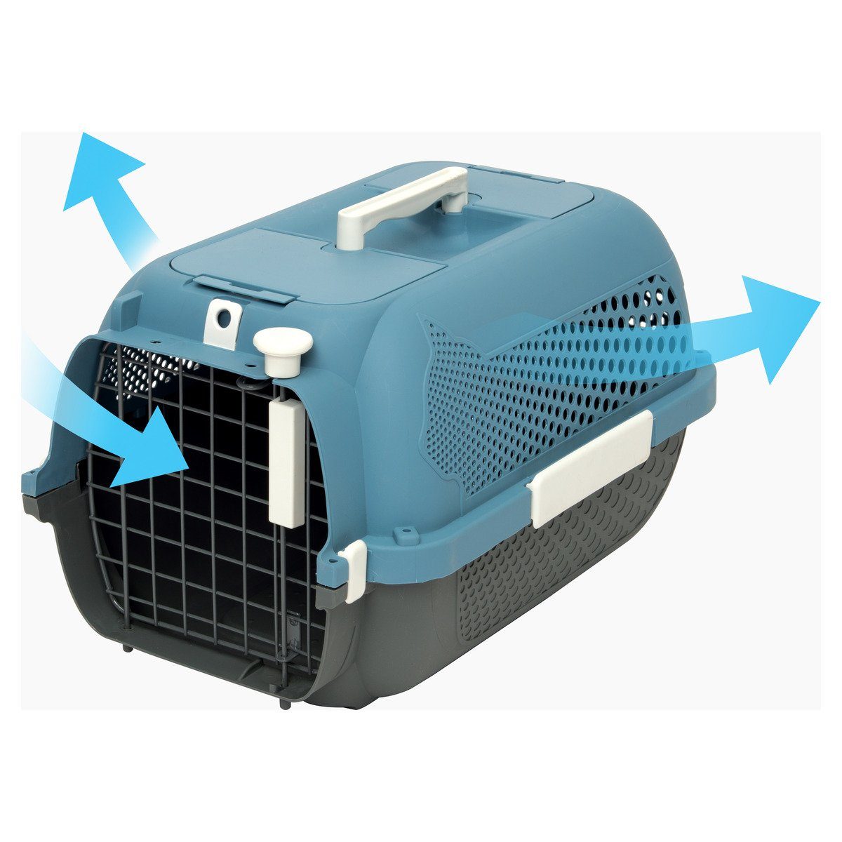Catit Tiertransportbox Transportbox Voyageur blau-grau
