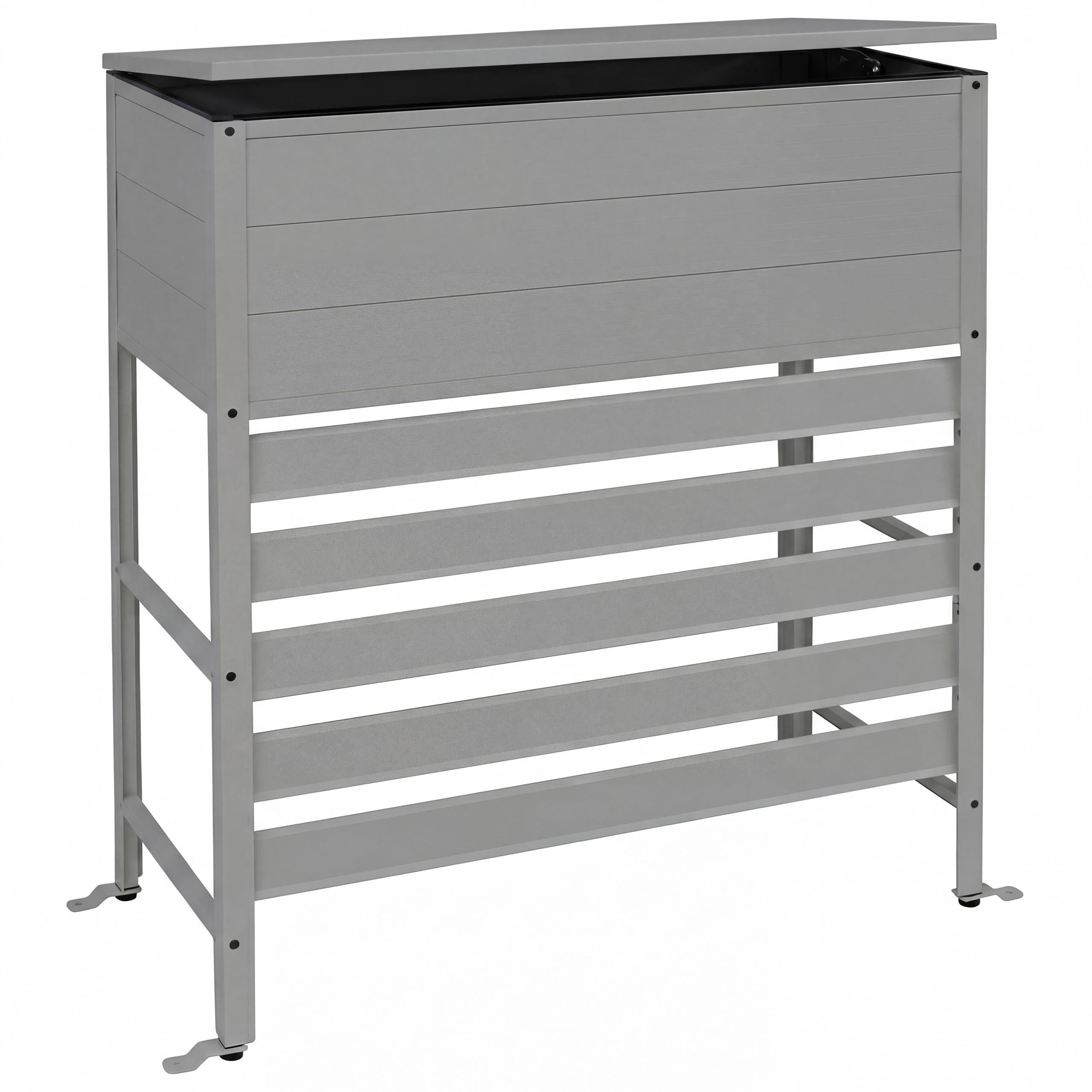 PROREGAL® Klimaanlagen-Verkleidung Aluminium 110x96x43cm Abdeckung Aufbewahrungsbox