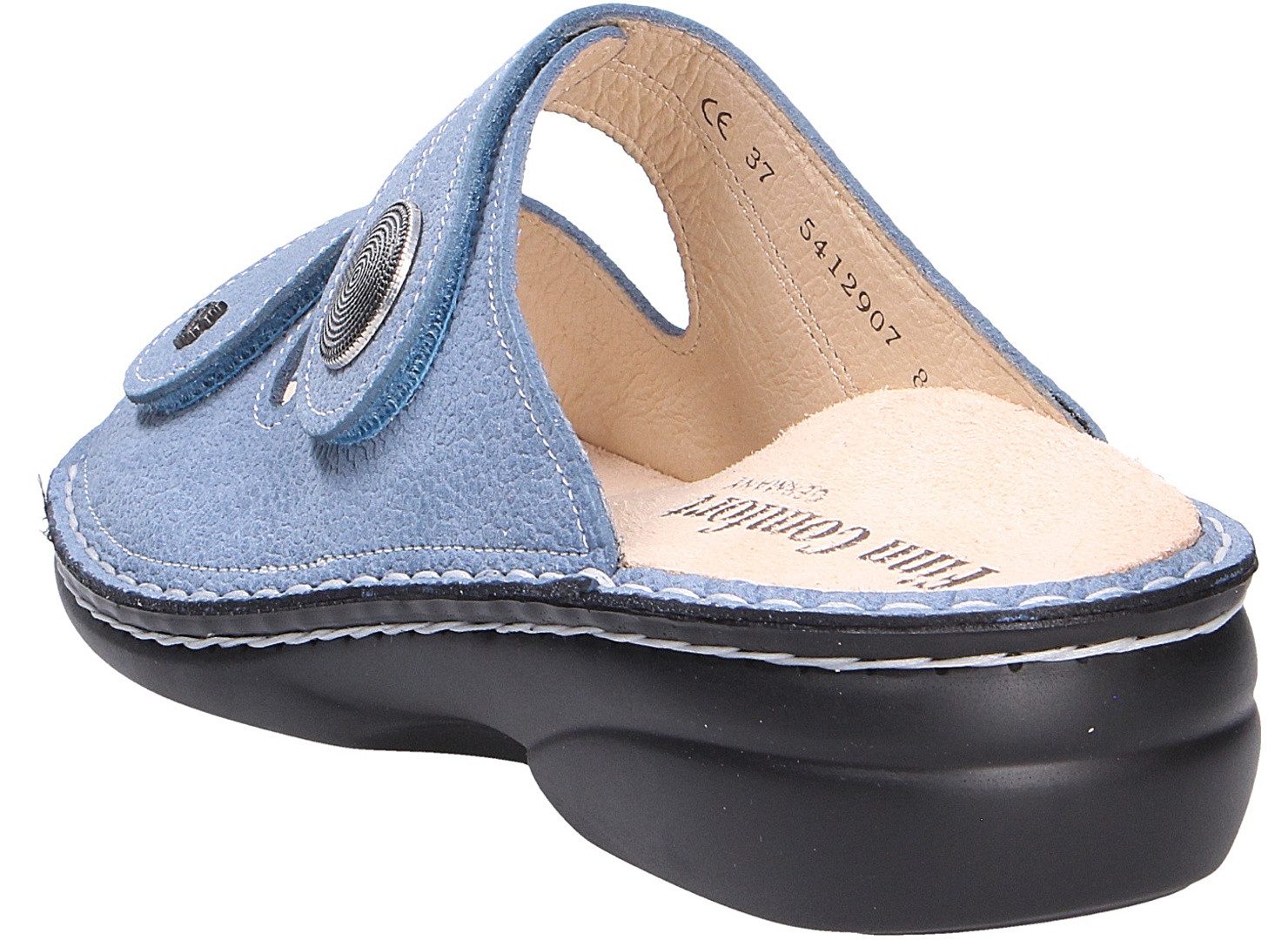 Finn Comfort Finn Comfort Damen Pantolette SANSIBAR blau Größe Pantolette