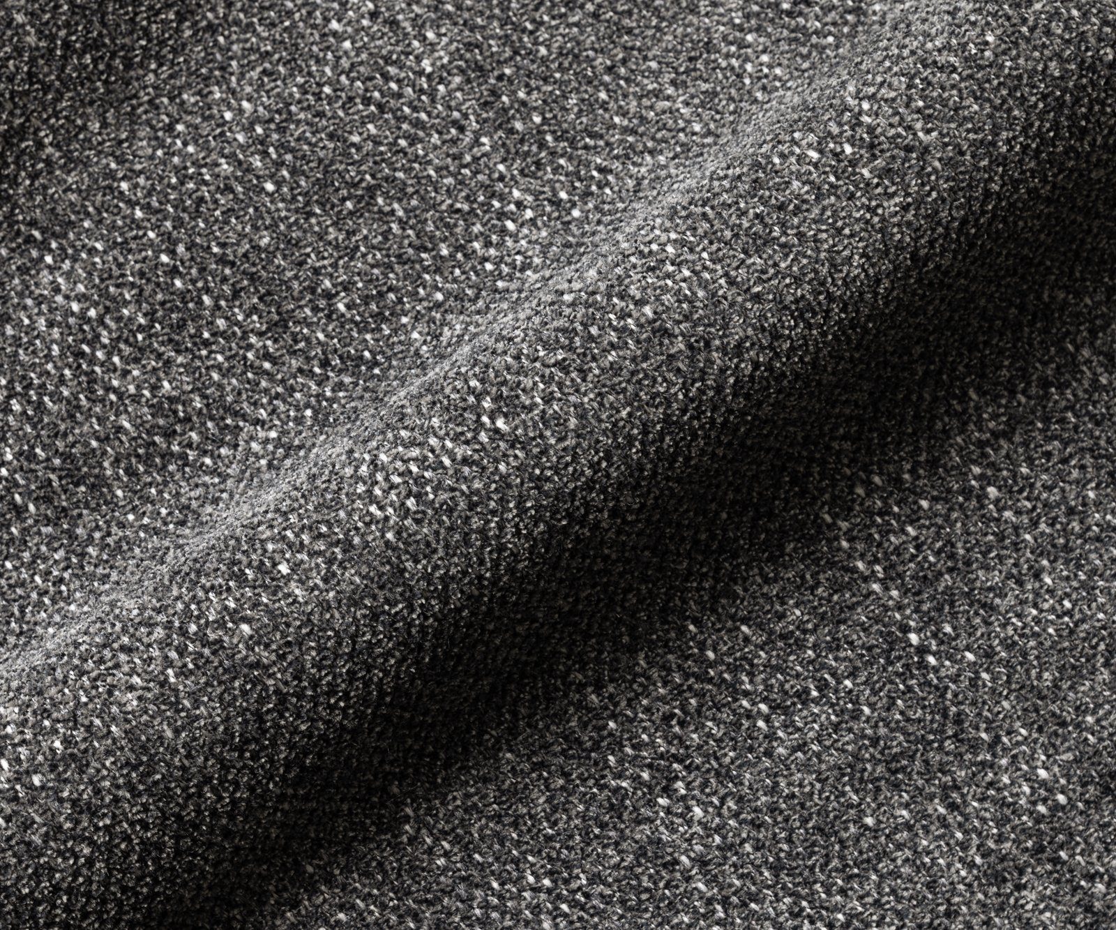 DELIFE Ecksofa Isla, Chenille Anthrazit 330x225 cm Ottomane links