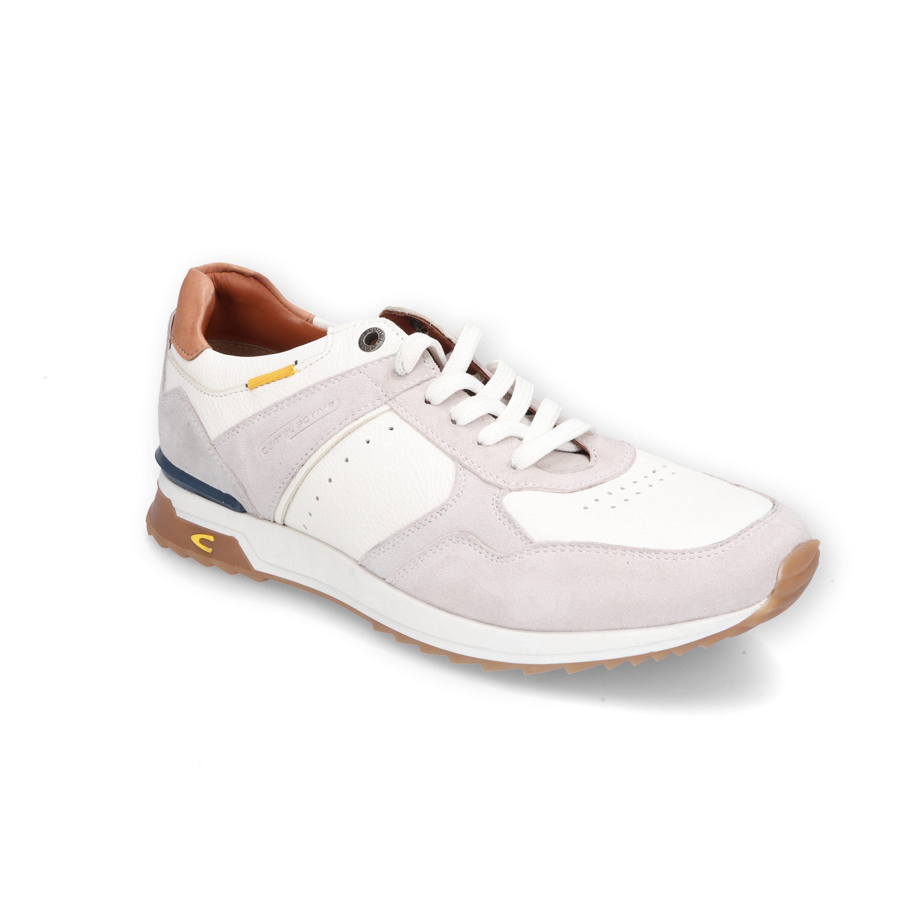 camel active Halbschuh Split/Nappa OFFWEISS/BRAUN Schnürschuh günstig online kaufen